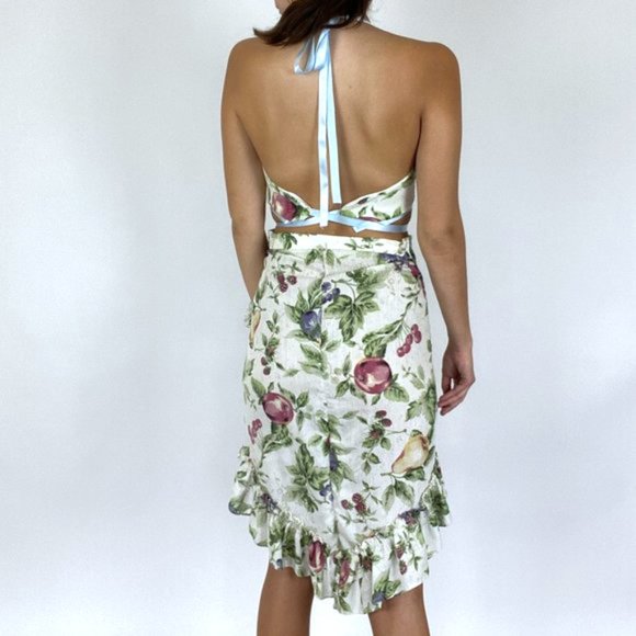 Vintage Boho Floral Skirt Scrunchie Summer Set - Picture 13 of 13